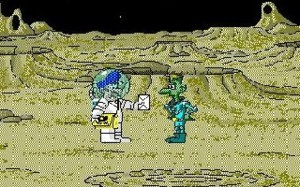 Auch den Mnnlein auf dem Mars bringt Onkel Heini manchmal was.